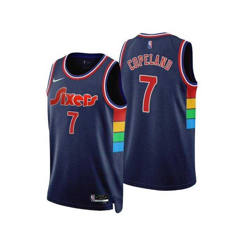 2021-22City Lanard Copeland Twill Basketball Jersey -76ers #7 Copeland Twill Jerseys, FREE SHIPPING