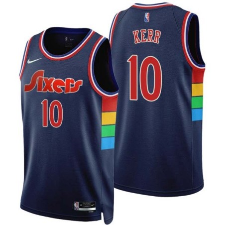 2021-22City Red Kerr Twill Basketball Jersey -76ers #10 Kerr Twill Jerseys, FREE SHIPPING