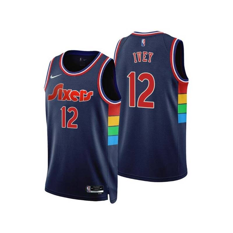 2021-22City Royal Ivey Twill Basketball Jersey -76ers #12 Ivey Twill Jerseys, FREE SHIPPING