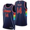 2021-22City Leroy Ellis Twill Basketball Jersey -76ers #14 Ellis Twill Jerseys, FREE SHIPPING