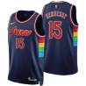 2021-22City Larry Hennessy Twill Basketball Jersey -76ers #15 Hennessy Twill Jerseys, FREE SHIPPING