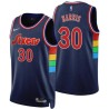 2021-22City Lucious Harris Twill Basketball Jersey -76ers #30 Harris Twill Jerseys, FREE SHIPPING