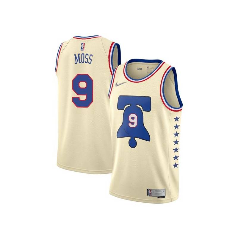 Cream Earned Perry Moss Twill Basketball Jersey -76ers #9 Moss Twill Jerseys, FREE SHIPPING