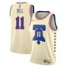 Cream Earned Raja Bell Twill Basketball Jersey -76ers #11 Bell Twill Jerseys, FREE SHIPPING