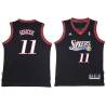 Black Throwback Gordan Giricek Twill Basketball Jersey -76ers #11 Giricek Twill Jerseys, FREE SHIPPING