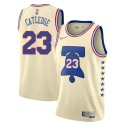 Terry Catledge Twill Basketball Jersey -76ers #23 Catledge Twill Jerseys, FREE SHIPPING