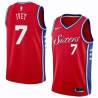 Red2 Royal Ivey Twill Basketball Jersey -76ers #7 Ivey Twill Jerseys, FREE SHIPPING