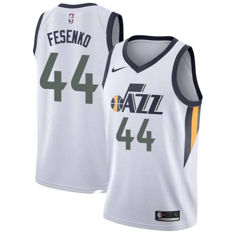 Kyrylo Fesenko Twill Basketball Jersey -Jazz #44 Fesenko Twill Jerseys, FREE SHIPPING