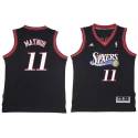 Eric Maynor Twill Basketball Jersey -76ers #11 Maynor Twill Jerseys, FREE SHIPPING