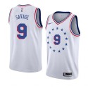 Don Savage Twill Basketball Jersey -76ers #9 Savage Twill Jerseys, FREE SHIPPING