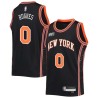 2021-22City Larry Hughes Twill Basketball Jersey -Knicks #0 Hughes Twill Jerseys, FREE SHIPPING