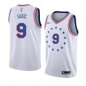 Dario Saric Twill Basketball Jersey -76ers #9 Saric Twill Jerseys, FREE SHIPPING