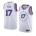 Casper Ware Twill Basketball Jersey -76ers #17 Ware Twill Jerseys, FREE SHIPPING