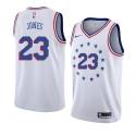 Charles Jones Twill Basketball Jersey -76ers #23 Jones Twill Jerseys, FREE SHIPPING