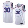 White_Earned Casey Shaw Twill Basketball Jersey -76ers #30 Shaw Twill Jerseys, FREE SHIPPING