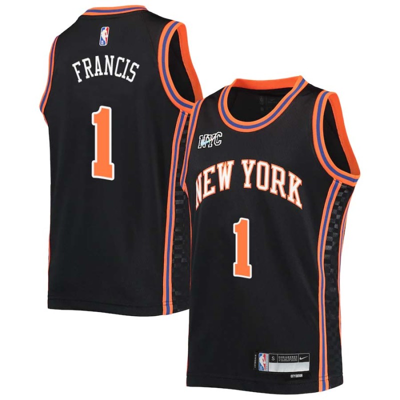 2021-22City Steve Francis Twill Basketball Jersey -Knicks #1 Francis Twill Jerseys, FREE SHIPPING