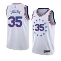 Armen Gilliam Twill Basketball Jersey -76ers #35 Gilliam Twill Jerseys, FREE SHIPPING