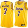 Gold Ben McLemore Lakers #7 Twill Basketball Jersey FREE SHIPPING