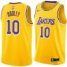 Gold Jared Dudley Lakers #10 Twill Basketball Jersey FREE SHIPPING