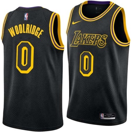 2017-18City Orlando Woolridge Twill Basketball Jersey -Lakers #0 Woolridge Twill Jerseys, FREE SHIPPING