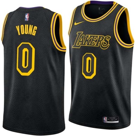 2017-18City Nick Young Twill Basketball Jersey -Lakers #0 Young Twill Jerseys, FREE SHIPPING