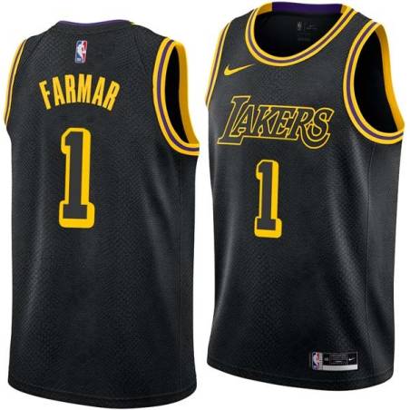 2017-18City Jordan Farmar Twill Basketball Jersey -Lakers #1 Farmar Twill Jerseys, FREE SHIPPING