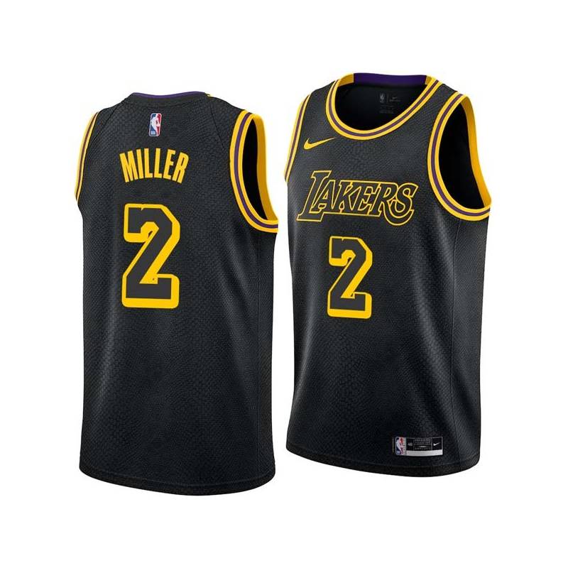 2017-18City Anthony Miller Twill Basketball Jersey -Lakers #2 Miller Twill Jerseys, FREE SHIPPING