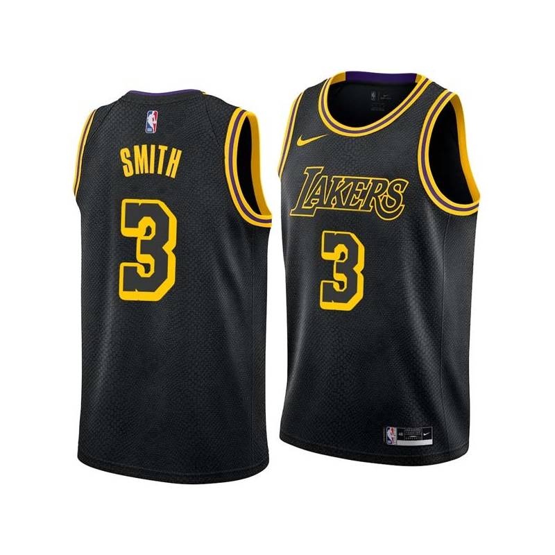 2017-18City Elmore Smith Twill Basketball Jersey -Lakers #3 Smith Twill Jerseys, FREE SHIPPING