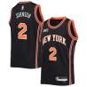 2021-22City Larry Johnson Twill Basketball Jersey -Knicks #2 Johnson Twill Jerseys, FREE SHIPPING
