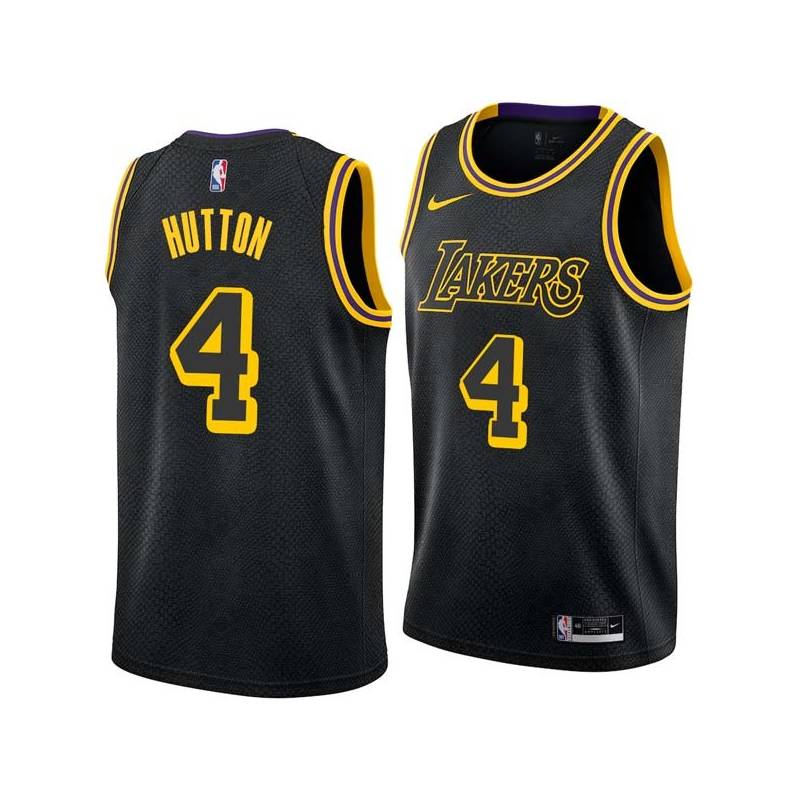 2017-18City Joe Hutton Twill Basketball Jersey -Lakers #4 Hutton Twill Jerseys, FREE SHIPPING