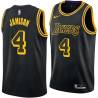 2017-18City Antawn Jamison Twill Basketball Jersey -Lakers #4 Jamison Twill Jerseys, FREE SHIPPING