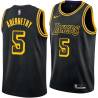 2017-18City Tom Abernethy Twill Basketball Jersey -Lakers #5 Abernethy Twill Jerseys, FREE SHIPPING