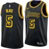 2017-18City Steve Blake Twill Basketball Jersey -Lakers #5 Blake Twill Jerseys, FREE SHIPPING