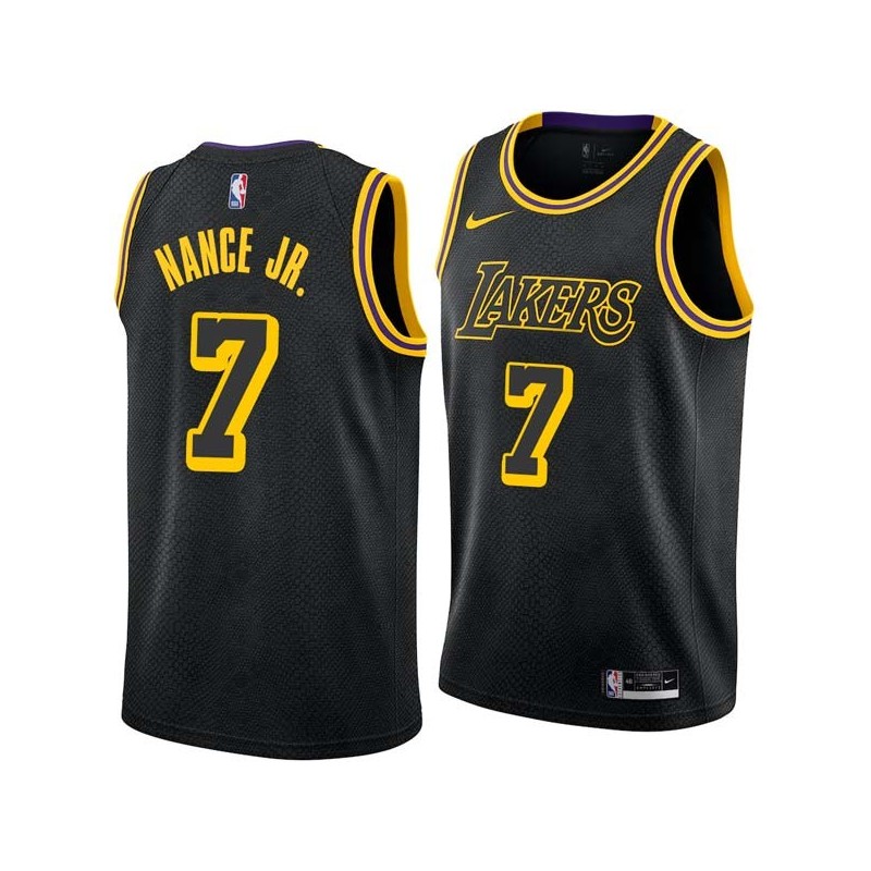 2017-18City Larry Nance Jr. Twill Basketball Jersey -Lakers #7 Nance Jr Twill Jerseys, FREE SHIPPING