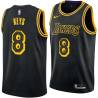 2017-18City Randolph Keys Twill Basketball Jersey -Lakers #8 Keys Twill Jerseys, FREE SHIPPING