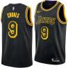 2017-18City Jim Chones Twill Basketball Jersey -Lakers #9 Chones Twill Jerseys, FREE SHIPPING