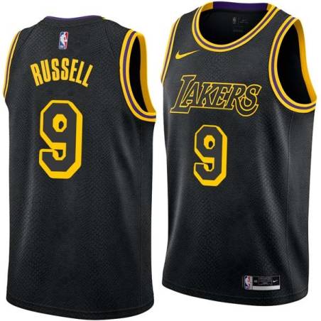 2017-18City Bryon Russell Twill Basketball Jersey -Lakers #9 Russell Twill Jerseys, FREE SHIPPING