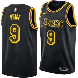 2017-18City Ronnie Price Twill Basketball Jersey -Lakers #9 Price Twill Jerseys, FREE SHIPPING