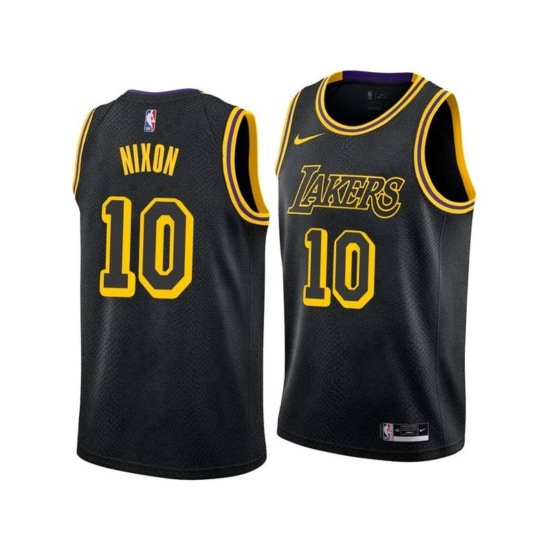 2017-18City Norm Nixon Twill Basketball Jersey -Lakers #10 Nixon Twill Jerseys, FREE SHIPPING