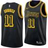 2017-18City Gail Goodrich Twill Basketball Jersey -Lakers #11 Goodrich Twill Jerseys, FREE SHIPPING