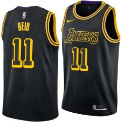 2017-18City J.R. Reid Twill Basketball Jersey -Lakers #11 Reid Twill Jerseys, FREE SHIPPING