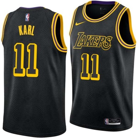 2017-18City Coby Karl Twill Basketball Jersey -Lakers #11 Karl Twill Jerseys, FREE SHIPPING