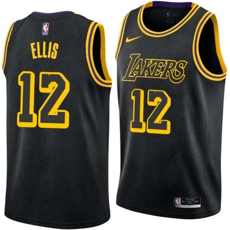 2017-18City Boo Ellis Twill Basketball Jersey -Lakers #12 Ellis Twill Jerseys, FREE SHIPPING