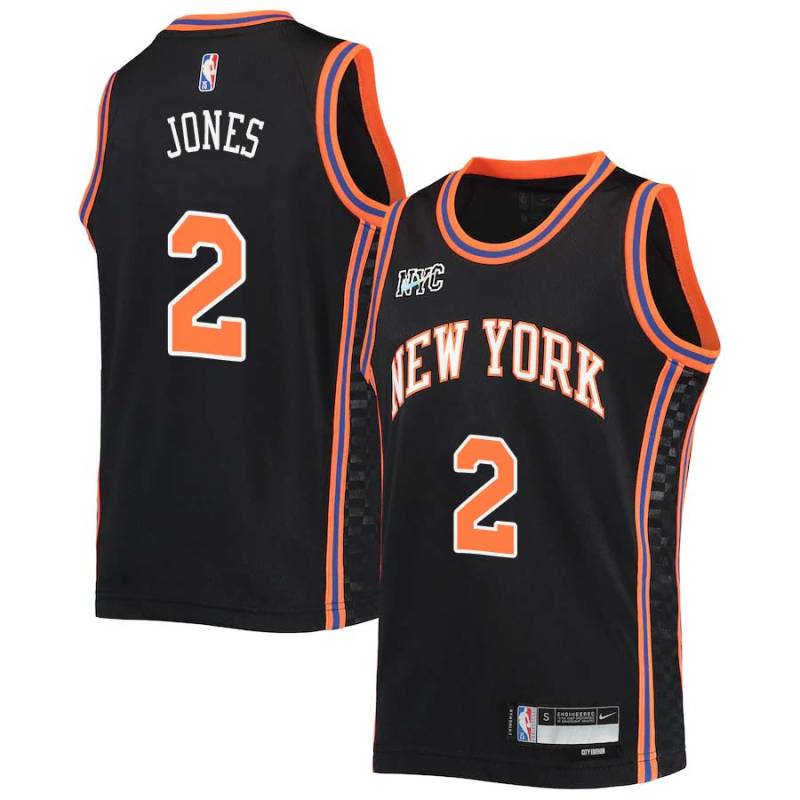 2021-22City Fred Jones Twill Basketball Jersey -Knicks #2 Jones Twill Jerseys, FREE SHIPPING