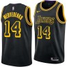 2017-18City Stanislav Medvedenko Twill Basketball Jersey -Lakers #14 Medvedenko Twill Jerseys, FREE SHIPPING