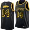 2017-18City Troy Murphy Twill Basketball Jersey -Lakers #14 Murphy Twill Jerseys, FREE SHIPPING