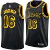 2017-18City Johnny Jorgensen Twill Basketball Jersey -Lakers #16 Jorgensen Twill Jerseys, FREE SHIPPING