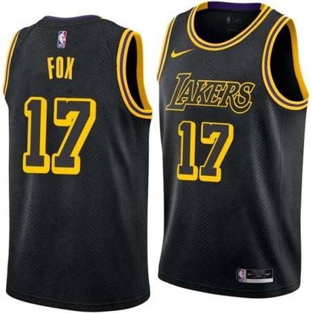 2017-18City Rick Fox Twill Basketball Jersey -Lakers #17 Fox Twill Jerseys, FREE SHIPPING