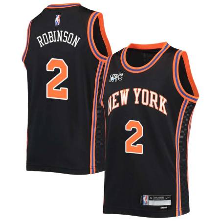 2021-22City Nate Robinson Twill Basketball Jersey -Knicks #2 Robinson Twill Jerseys, FREE SHIPPING