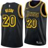 2017-18City Don Nelson Twill Basketball Jersey -Lakers #20 Nelson Twill Jerseys, FREE SHIPPING